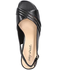 Easy Street Women's Teton Buckle Slingback Dress Sandals