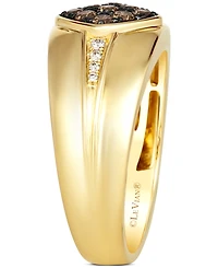 Le Vian Men's Chocolate Diamond & Nude Diamond Cluster Ring (1/2 ct. t.w.) in 14k Gold