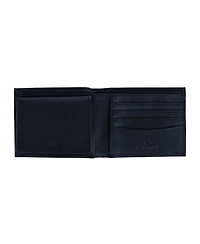 Trafalgar Men's Orion Leather 8-Slot Bi-Fold Wallet with Removable Id Card Case