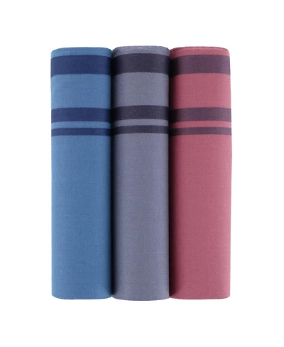 Trafalgar Men's Cotton Modern Handkerchiefs (3 Pack)