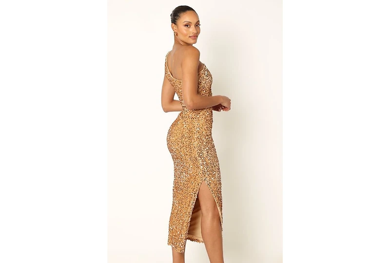 Petal and Pup Kiki One Shoulder Midi Dress