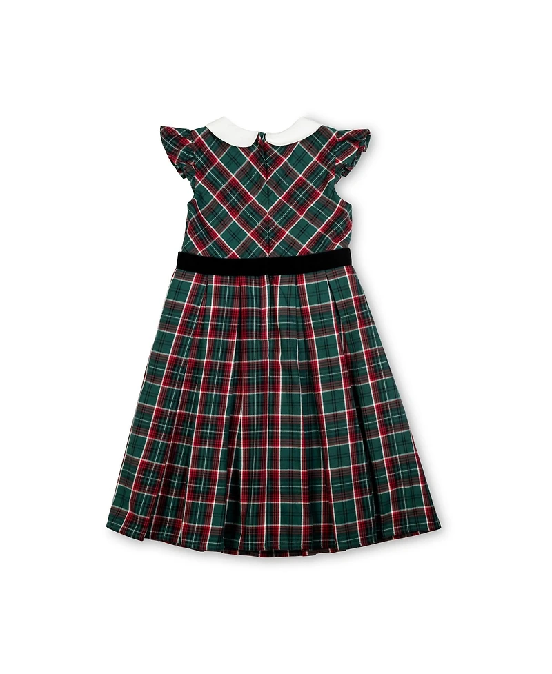 Hope & Henry Big Girls Flutter Sleeve Peter Pan Collar Party Dress
