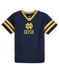 Preschool Boys and Girls Navy, Gold Notre Dame Fighting Irish Red Zone Jersey and Pants Set