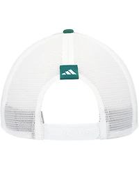 Men's adidas Green Miami Hurricanes Phrase Foam Front Trucker Adjustable Hat