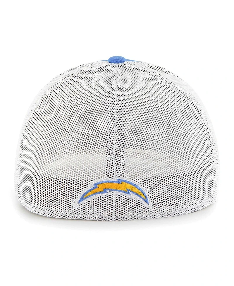 Men's '47 Brand Powder Blue Los Angeles Chargers Leather Head Flex Hat