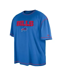 Men's New Era Royal Buffalo Bills Third Down Big and Tall Puff Print T-shirt