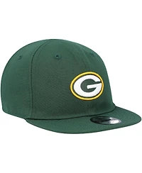 Infant Boys and Girls New Era Green Green Bay Packers My 1st 9FIFTY Snapback Hat