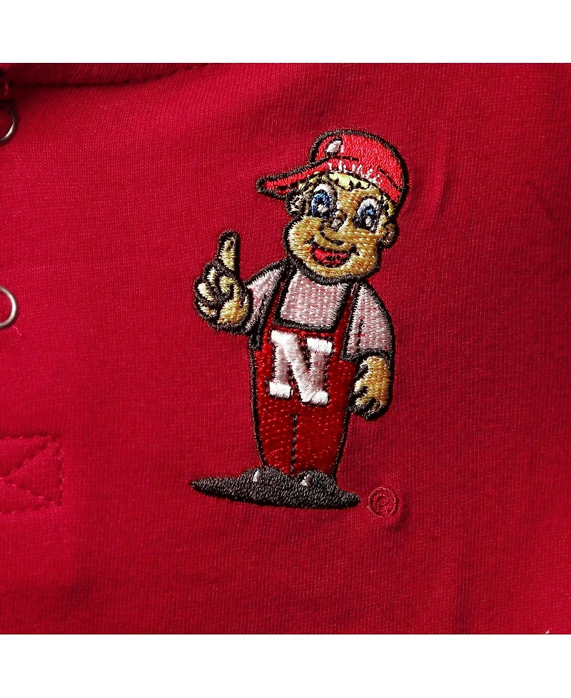 Toddler Boys Colosseum Scarlet, Heathered Gray Nebraska Huskers Poppies Hoodie and Sweatpants Set