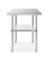 Gridmann x Inch Stainless Steel Table w/ Undershelf