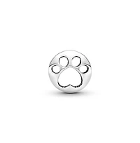 Pandora Sterling Silver Openwork Paw Print Charm