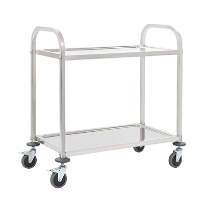 Tier Kitchen Trolley 37.4"x17.7"x32.9" Stainless Steel