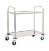 Tier Kitchen Trolley 37.4"x17.7"x32.9" Stainless Steel
