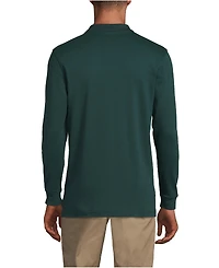 Lands' End Men's Long Sleeve Interlock Polo Shirt