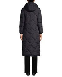 Lands' End Women's FeatherFree Insulated Diamond Quilted Maxi Coat