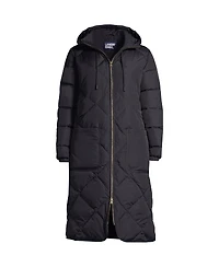 Lands' End Women's FeatherFree Insulated Diamond Quilted Maxi Coat