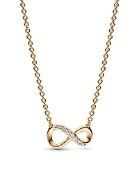 Pandora Moments Sterling Sparkling Cubic Zirconia Infinity Collier Necklace