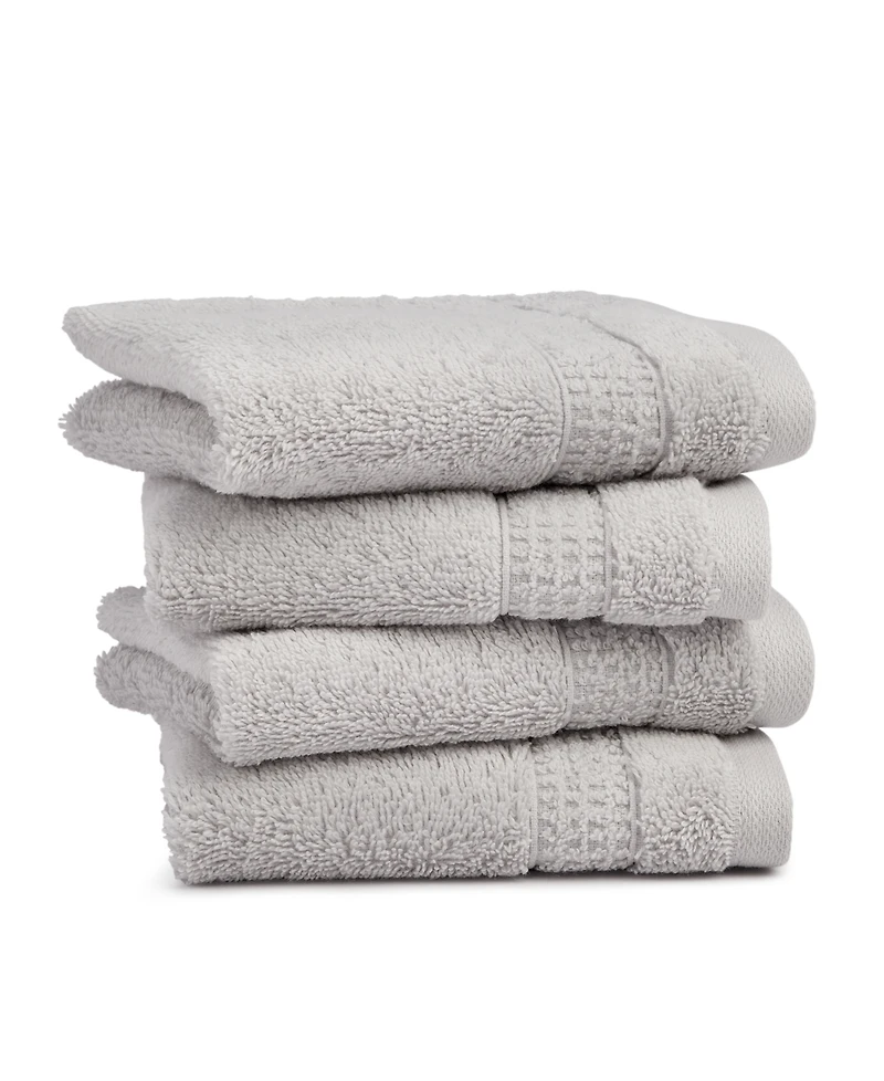 Oake Organic Cotton 4-Pk. Washcloth, Exclusively at Macy's