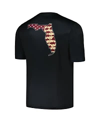 Men's Columbia Black Florida State Seminoles Terminal Tackle Omni-Shade T-shirt