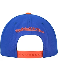Men's Mitchell & Ness Blue Edmonton Oilers Core Team Ground 2.0 Snapback Hat
