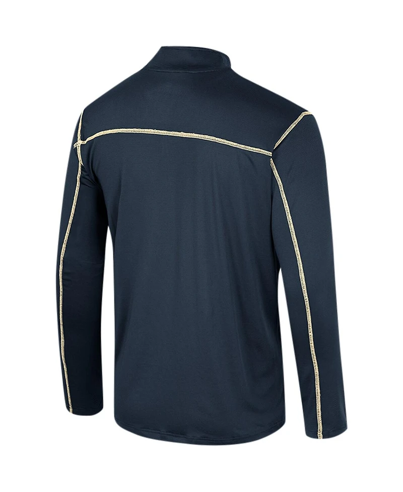Men's Colosseum Navy Notre Dame Fighting Irish Cameron Quarter-Zip Windshirt