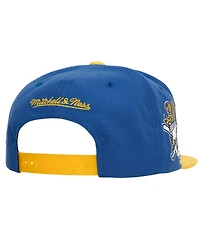 Men's Mitchell & Ness Royal, Gold Atlanta Braves Hometown Snapback Hat