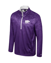 Men's Colosseum Purple Kansas State Wildcats The Machine Half-Zip Jacket