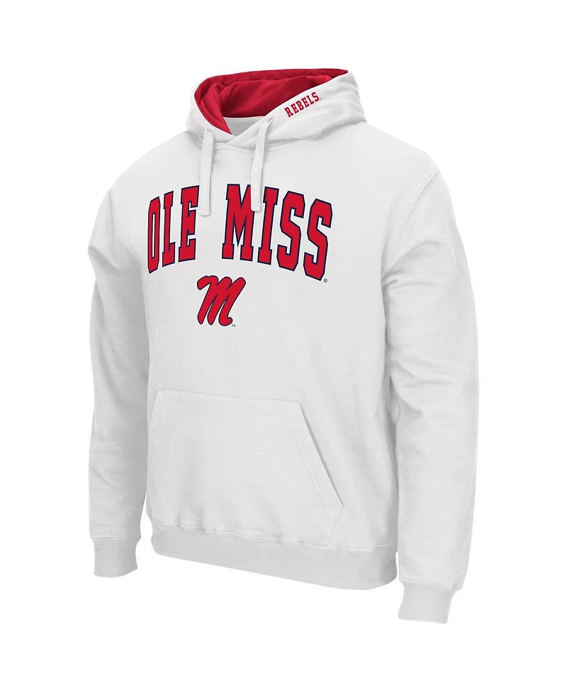 Men's Colosseum Ole Miss Rebels Arch & Team Logo 3.0 Pullover Hoodie