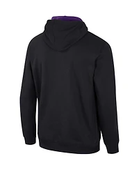 Men's Colosseum Black Washington Huskies Half-Zip Hoodie