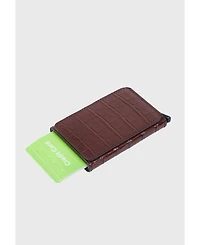 Furniq Uk Genuine Leather Crocodile Pattern Card Holder