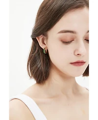 Daniela Huggie Hoop Zirconia Earrings