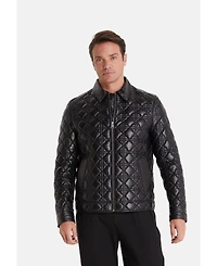 Furniq Uk Men's Fashion Jacket, Nappa Black