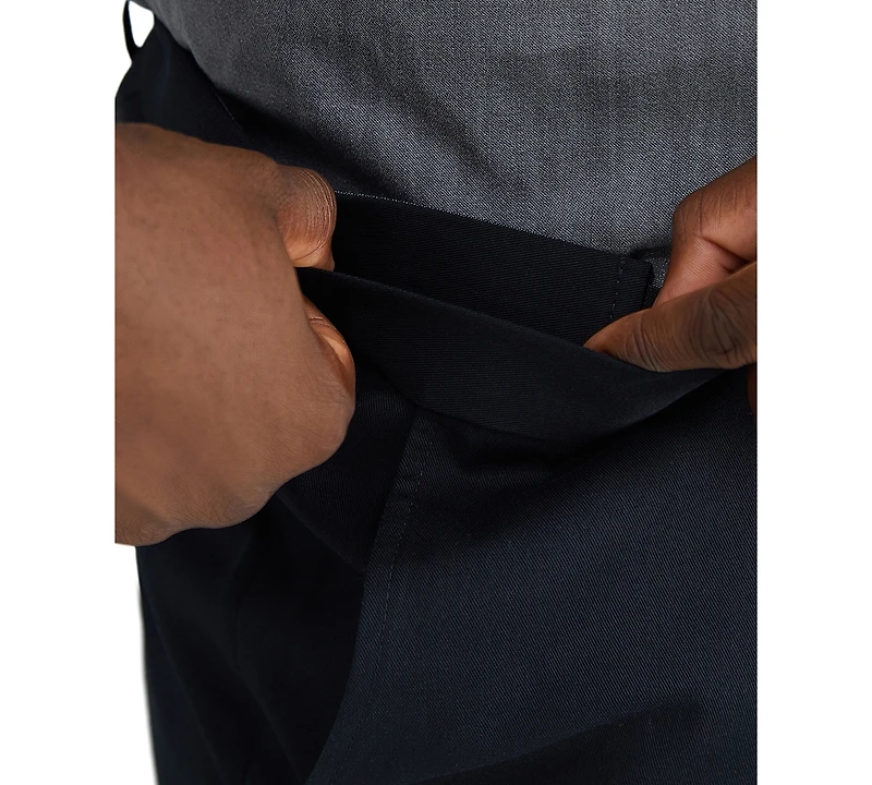 Haggar Men's Big & Tall Premium No Iron Khaki Classic Fit Flat Front Hidden Expandable Waistband Pants