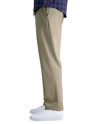 Haggar Men's Big & Tall Iron Free Premium Khaki Classic-Fit Flat Front Pant
