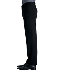 Haggar Men's Premium Comfort Straight-Fit 4-Way Stretch Wrinkle-Free Flat-Front Dress Pants