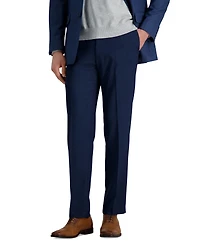 Haggar Men's Premium Comfort Straight-Fit 4-Way Stretch Wrinkle-Free Flat-Front Dress Pants
