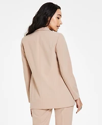 Bar Iii Women's Faux Double-Breasted Boyfriend Jacket, Created for Macy's