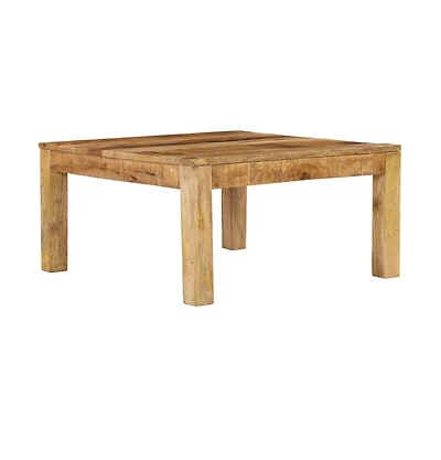Coffee Table 31.5"x31.5"x15.7" Solid Mango Wood