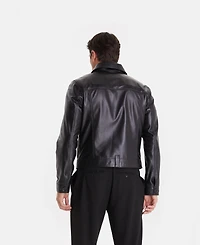 Furniq Uk Men's Fashion Jacket, Nappa Black