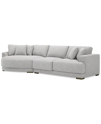 Closeout! Vasher 135" 2-Pc. Fabric Sectional with Cuddler, Created for Macy's