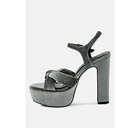 Liddel Womens Platform Heel Sandals