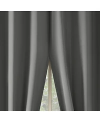Brandon Magnetic Closure Room Darkening Grommet Curtain Panel Pair