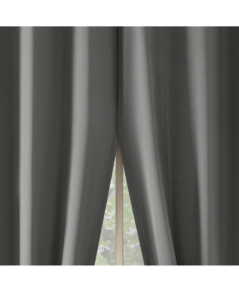 Brandon Magnetic Closure Room Darkening Grommet Curtain Panel Pair