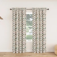 Marepesia Butterfly Print Room Darkening Rod Pocket Curtain Panel