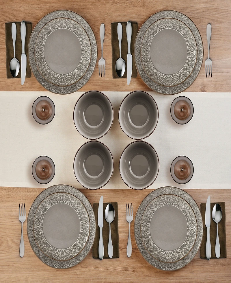 Pfaltzgraff Emma 12-Pc Dinnerware Set, Service for 4