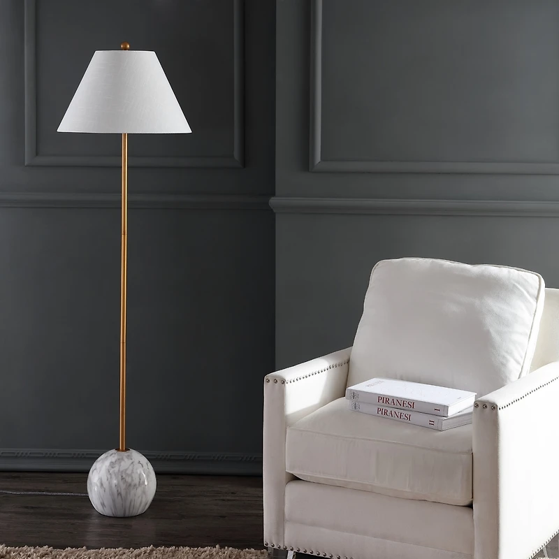 Miami Minimalist Resin/Metal Led Floor Lampite