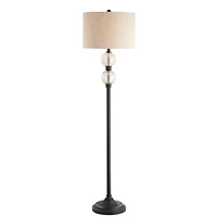 Jonathan Y January Glassmetal Led Floor Lamp