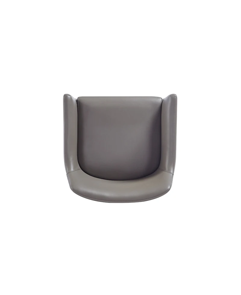 Manhattan Comfort Serena 2-Piece Leatherette Upholstered Dining Armchair Set