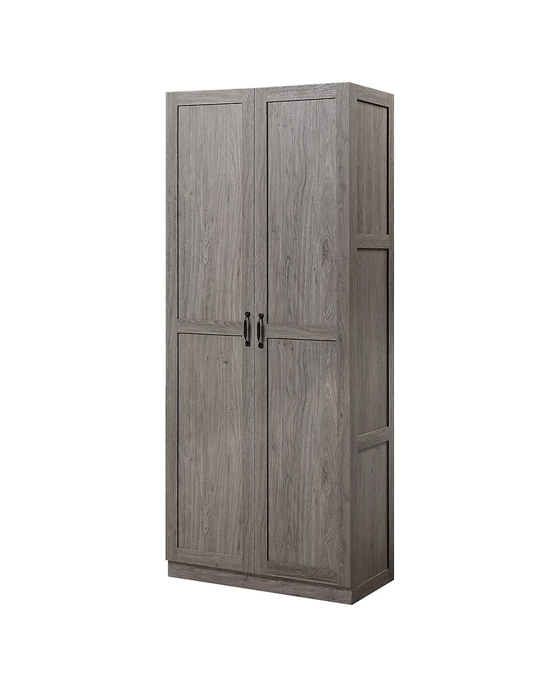 Manhattan Comfort Hopkins 2-Piece 4-Shelf Storage Closet Set