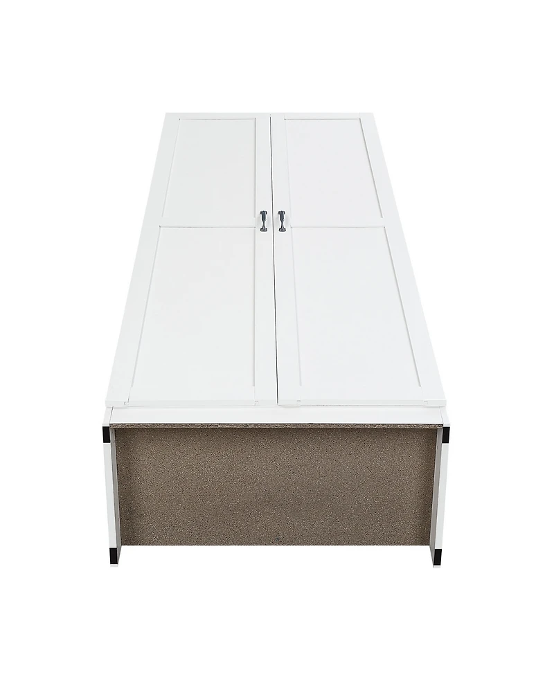 Manhattan Comfort Hopkins 2-Piece 4-Shelf Storage Closet Set