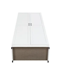 Manhattan Comfort Hopkins 2-Piece 4-Shelf Storage Closet Set